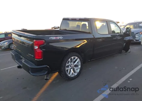 2021 Chevrolet Silverado 1500 4Wd Short Bed Custom из США, поврежденный, VIN 3GCPYBEH6MG173282